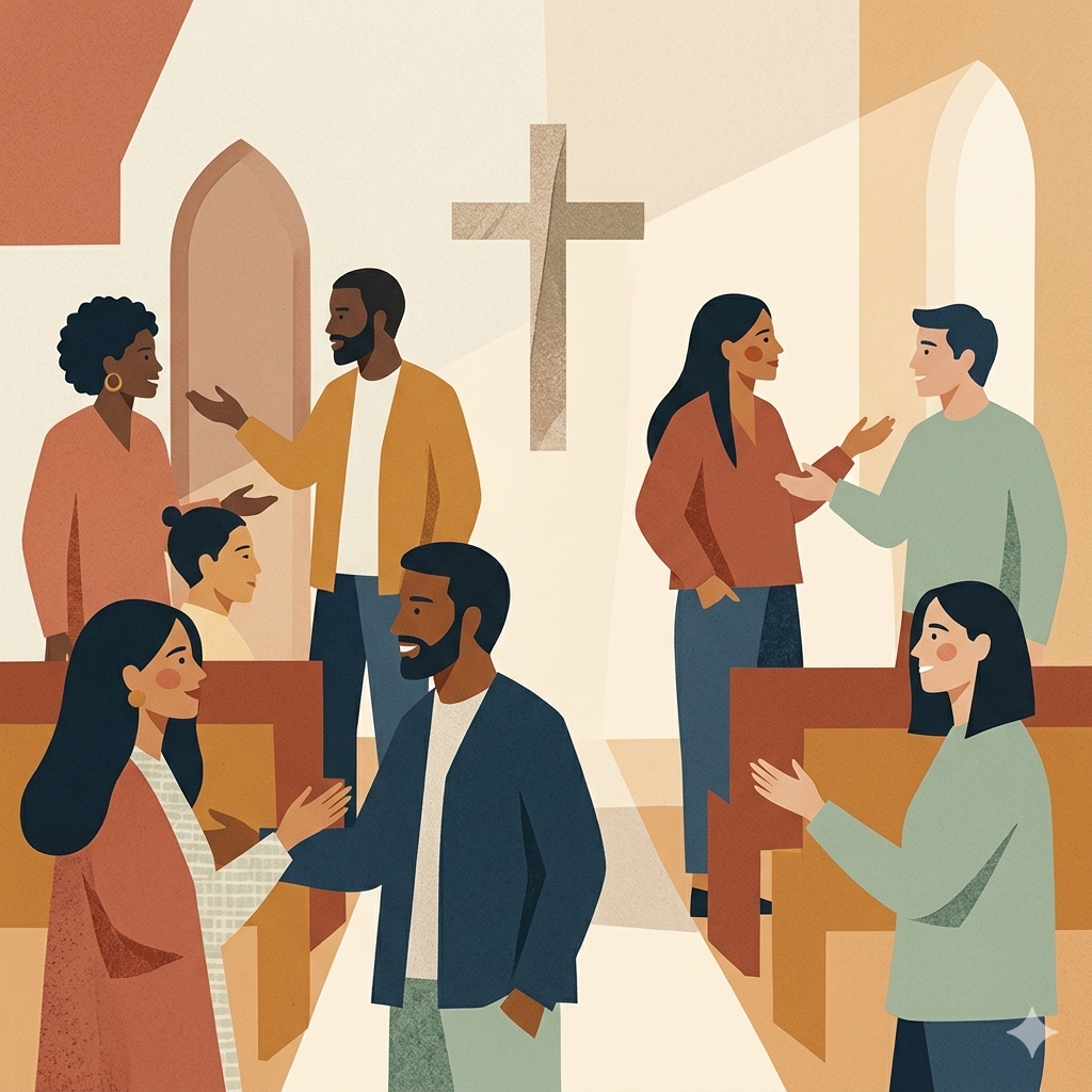Ilustración de portada del encuentro de Bamberg sobre integración intercultural