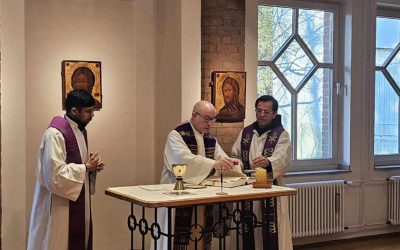 Sacerdotes de las comunidades hispanohablantes en Alemania durante el retiro espiritual de 2026